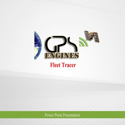 Fleet Management & GPS Tracking System | PPT
