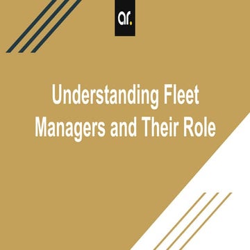 Understanding Fleet Managers and Their Role