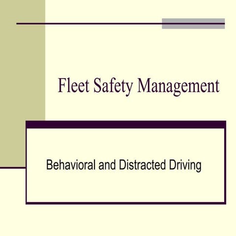 Fleet Safety - CSP Safety - Training .ppt