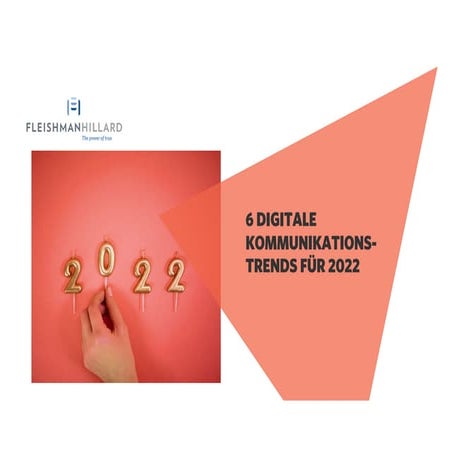 FleishmanHillard Germany: Sechs digitale Kommunikationstrends 2022