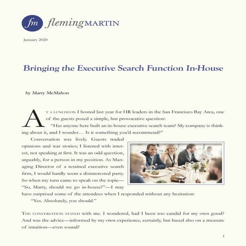 Fleming martin whitepaper-bringing-the-executive-search-function-in-house