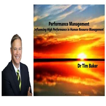Performance Management: Influencing High Performance in Human Resource Manage...