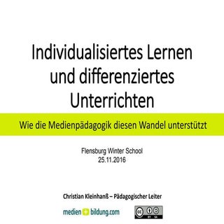 Individualisiertes Lernen und diffe...