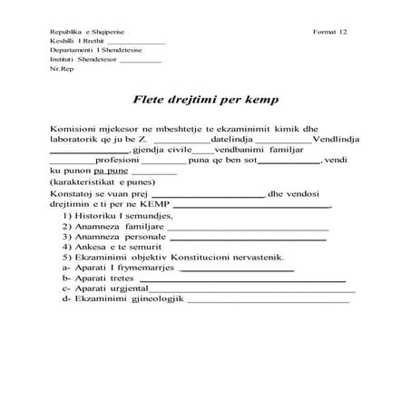 Flet per kemp | DOCX