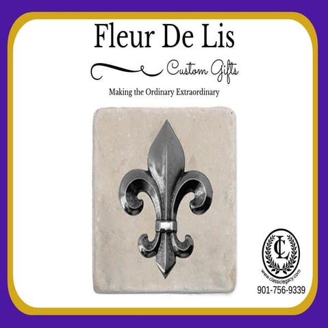 Fleur de lis gifts by Classic Legacy Custom Gifts | PPT