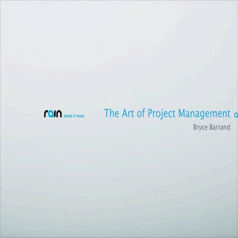 Bryc Barrand - The art of project management in large-scale Flex projects