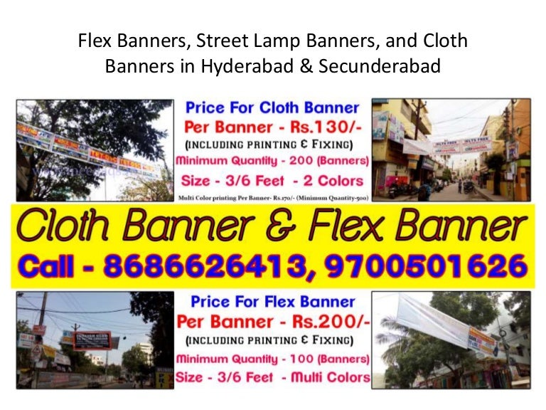 Flex banners, street lamp banners, and cloth banners printing, making…
