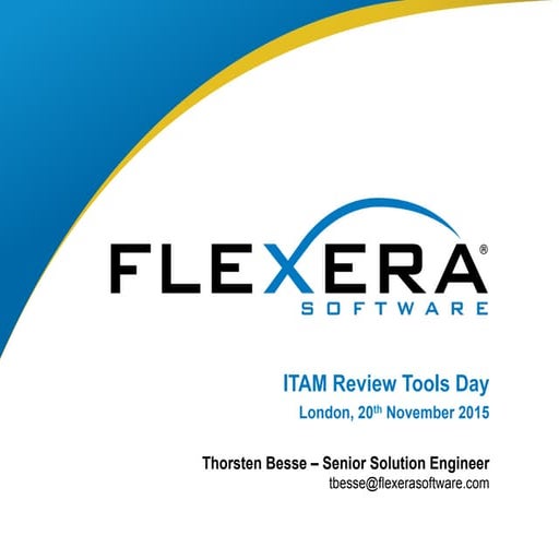 Flexera Software Tools Day 2015