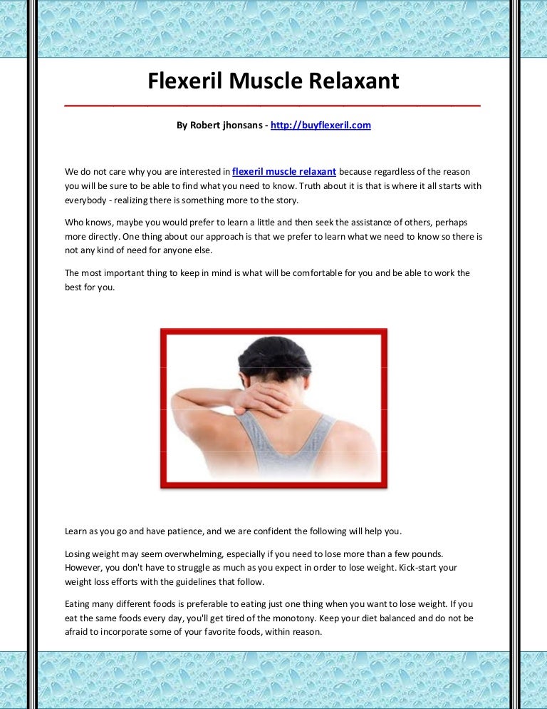 Flexeril muscle relaxant