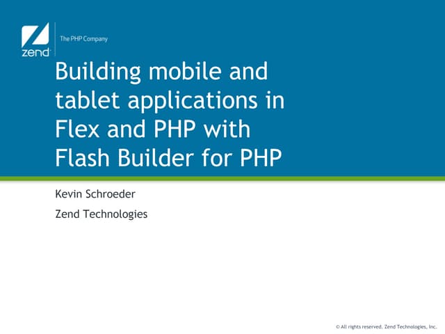 Flex for php developers