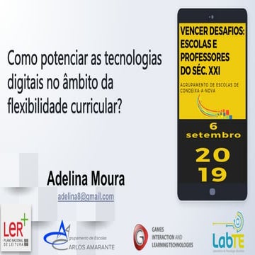 Como potenciar as tecnologias digitais no âmbito da flexibilidade curricular?