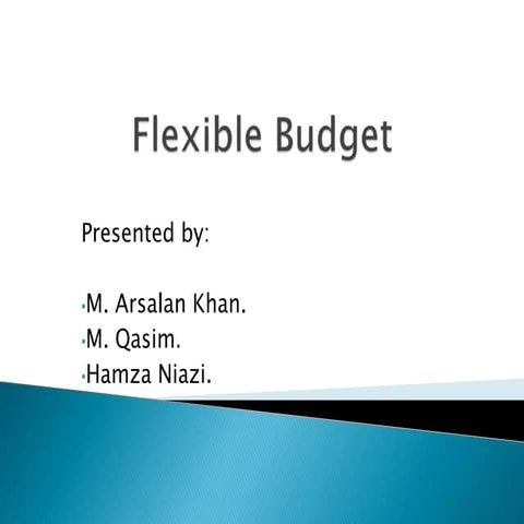 Flexible budget