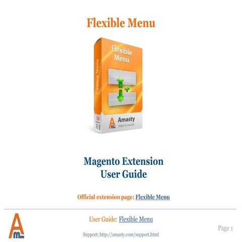 Flexible Menu: Magento Extension by Amasty. User Guide.