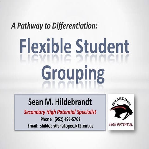 Flexible Student Grouping