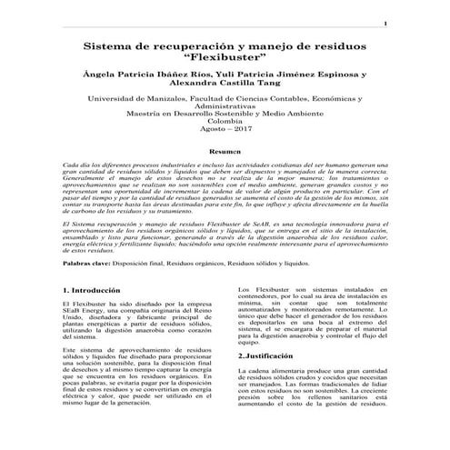 Tratamiento de aguas residuales - Ensayo | DOCX