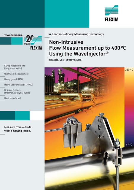 Flexim Fluxus Ultrasonic Flow Meters - Flow Measurement In Refineries - Broch...