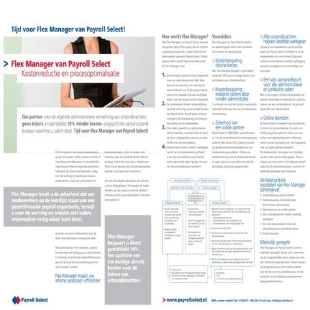 Flex Income Plan™ invoeren in 7 stappen | PDF