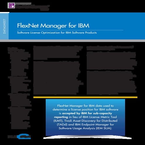 FlexNet Manager for IBM