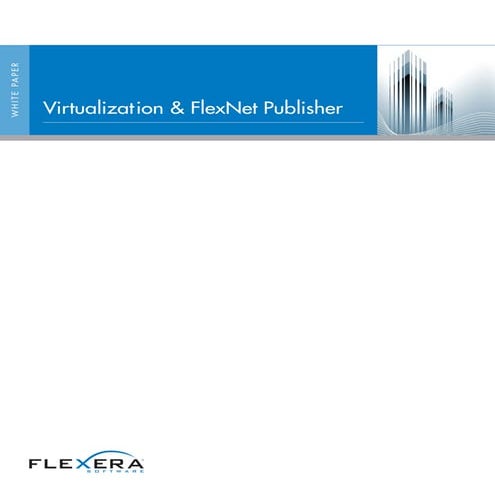 Virtualization & FlexNet Publisher