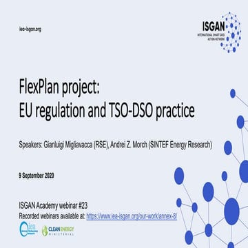 Overview of the FlexPlan project. Focus on EU regulatory analysis and TSO-DSO...