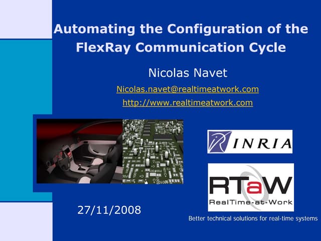 Automating the Configuration of the FlexRay Communication Cycle