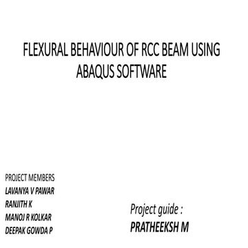 flexural analysis on rcc beam using acaqus sotware.pptx