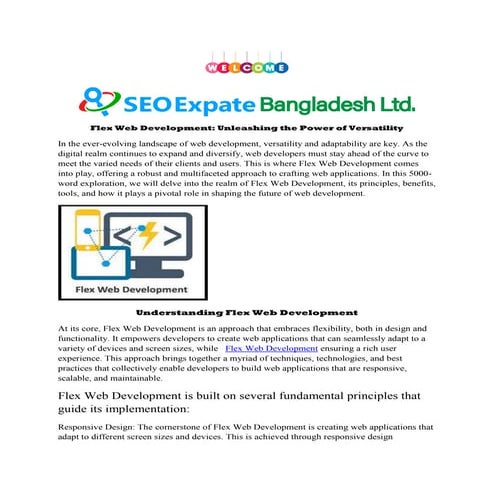 Flex Web Development: Unleashing the Power of Versatility | PDF