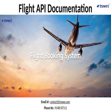 Flight API Documentation | Flight API Cost | Flight Booking API | PPTX