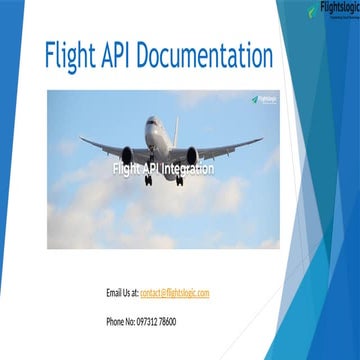Flight API Documentation | Flight API | Flight Data API | PPTX