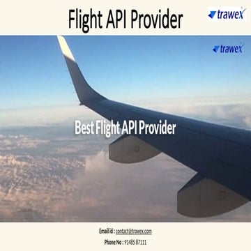 Flight API Provider | Flight Booking API | Airline API | PPTX