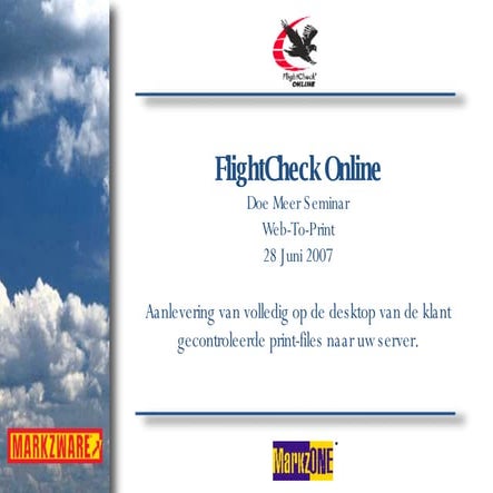FlightCheck Online - Do More 2007