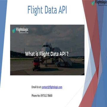 Flight Data API | Flight API | Airline API | Travel API | PPTX