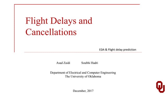 Flight Delays And Cancellations Pptx Flight Delays And Cancellations Pptx