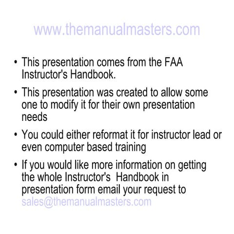 Flight Instructor   Human Behavior Lesson