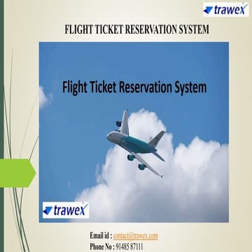 Flight Ticket Reservation System Presentation