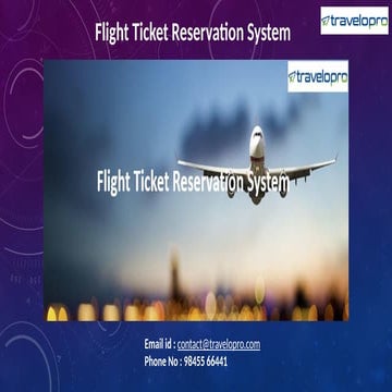 Flight Ticket Reservation System, Airline Ticketing Software