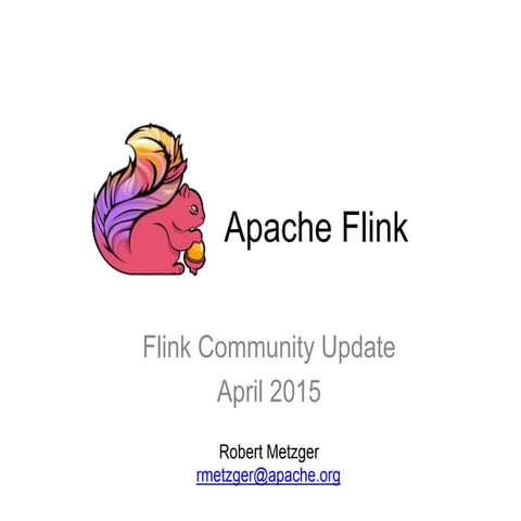Flink Community Update April 2015