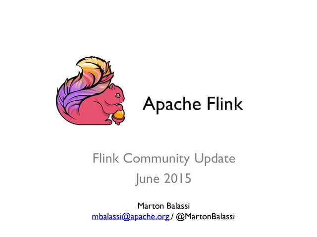 Flink Community Update 2015 June