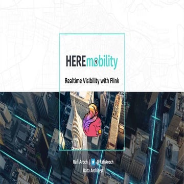 Real Time Visibility with Flink