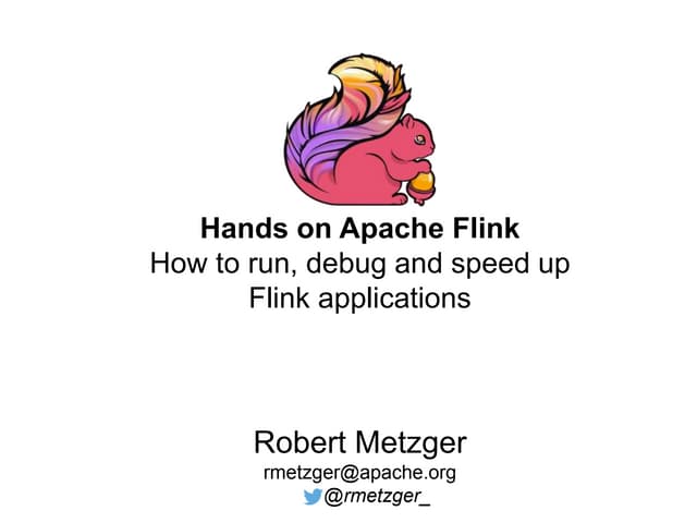 Apache Flink Hands On