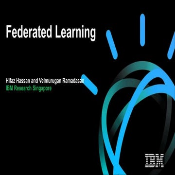 Federated Machine Learning Framework