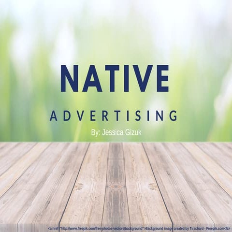 Flipbook presentation - Native Advertising