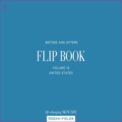 RODAN + FIELDS Before and After Flip book vol. 8