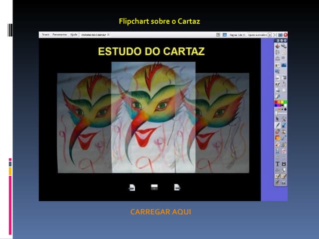 Flipchart sobre Estudo do Cartaz