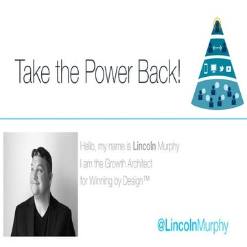 Take the Power Back - The Power of Customer Success - #FlipMyFunnel Festival ...