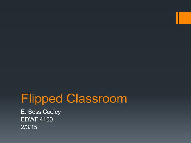 Flipped classroom cooley