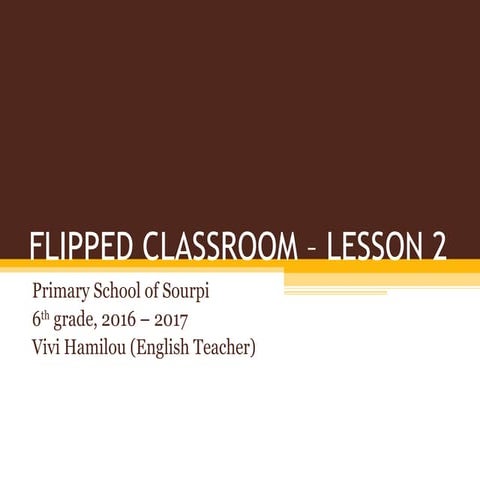 THE FLIPPED CLASSROOM – LESSON 2 – A Midsummer Night's Dream | PPT