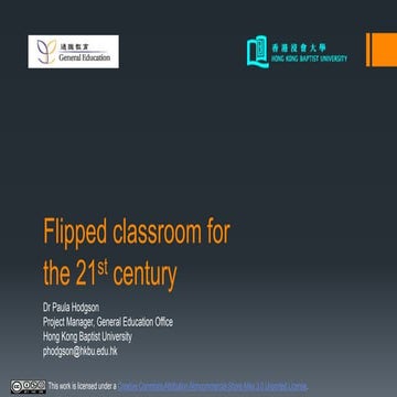 Flipped classroom for the 21st century