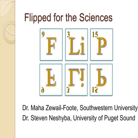 NITLE Shared Academics: Flipped for the Sciences