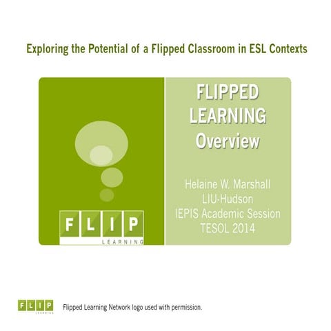 Flipped learning in english | PPTX